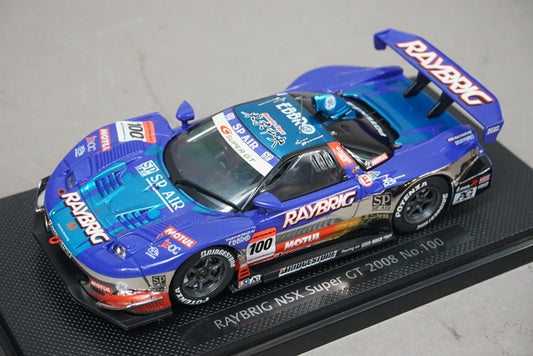 1:43 EBBRO 44050 RAYBRIG NSX Super GT500 2008 #100 model car