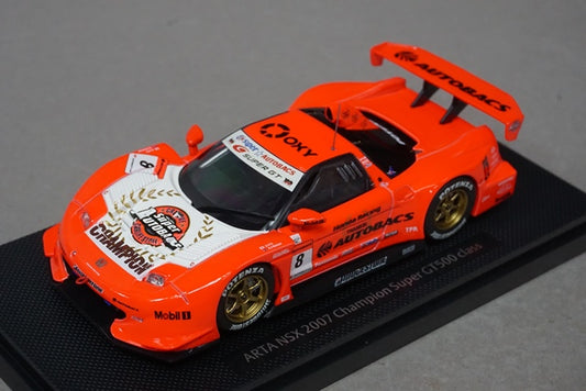 1:43 EBBRO 43979 ARTA NSX Super GT500 Champion 2007 #8 Orange model car