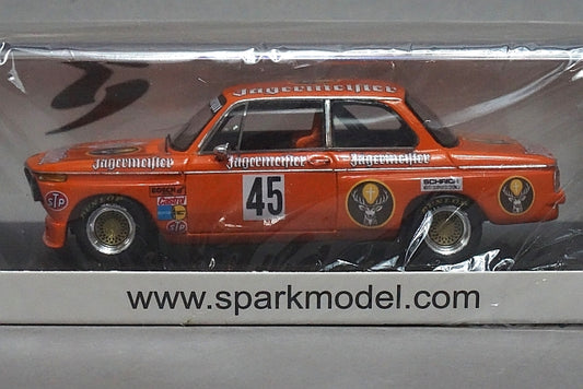 1:43 SPARK SG036 BMW 2002 Norisring 200mile DRM H.Kellners 1974 #45