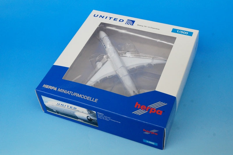 533041 1:500 B787-10 UNITED Airlines N14001 Herpa airplane model