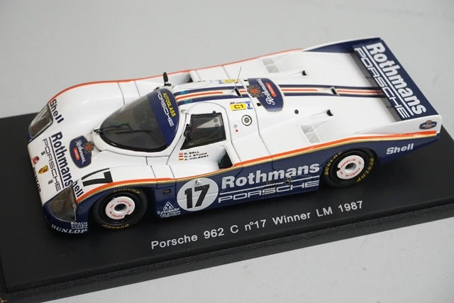 1:43 Spark S0942 Porsche 962C Le Mans Winner 1987 #17 Rothmans Specification