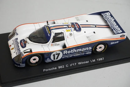 1:43 Spark S0942 Porsche 962C Le Mans Winner 1987 #17 Rothmans Specification