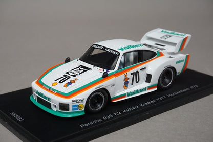 1:43 SPARK KBS052 Porsche 935 K2 Vaillant Kremer Hockenheim 1977 #70