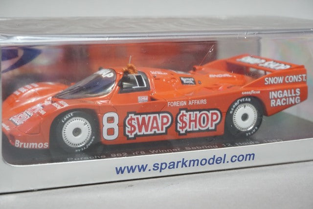 1:43 SPARK S2989 Porsche 962 Sebring 12h winner 1985 #8