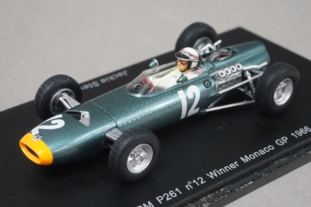 1:43 SPARK S1158 BRM P261 Monaco GP Winner 1966 #12 Jackie Stewart