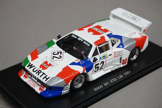 1:43 SPARK S1583 BMW M1 Le Mans 1981 #52