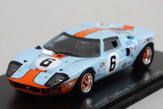 1:43 SPARK 43LM69 Ford GT40 Le Mans 24h Winner 1969 #6 Gulf