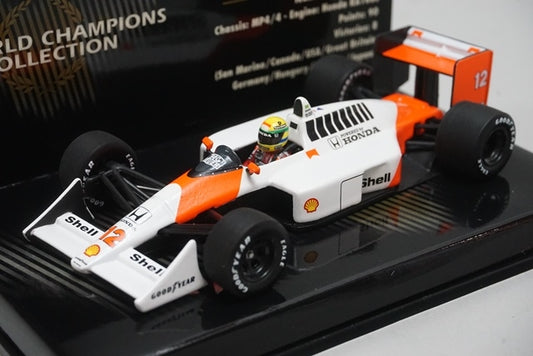 1:43 MINICHAMPS 436880012 McLaren Honda MP4/4 A.Senna 1988 #12