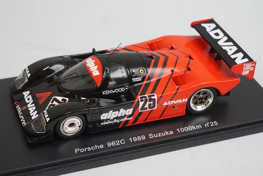1:43 SPARK KBS054 Porsche 962C SUZUKA 1000km 1989 #25