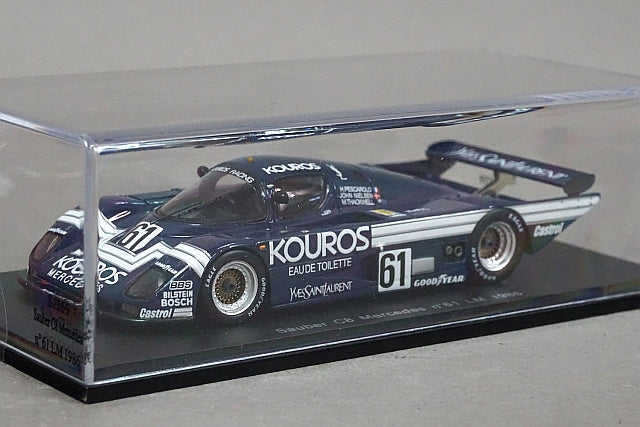 1:43 SPARK S1259 Sauber C8 Mercedes Le Mans 1986 #61 model car