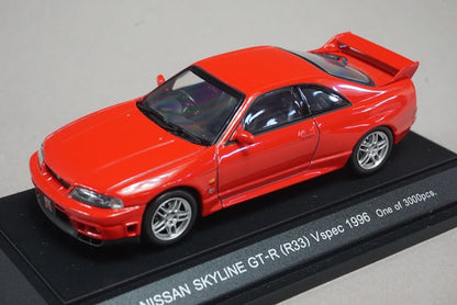 1:43 EBBRO 43585 Nissan Skyline GT-R R33 V Spec 1996 Red model car