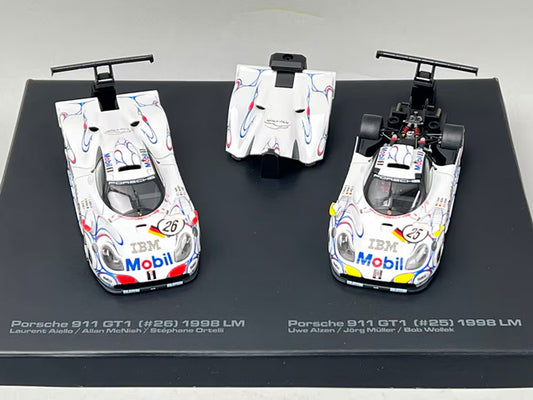 1:43 HPI 8051 Porsche 911 GT1 Le Mans 1998 #25 & #26