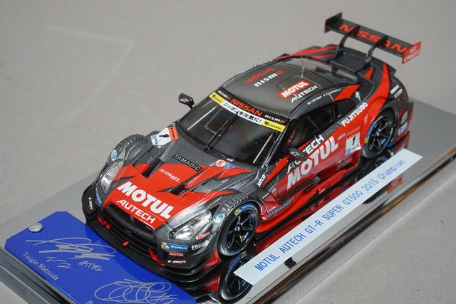 1:43 EBBRO 45350 MOTUL AUTECH GT-R SUPER GT500 2015 Champion Car #1 model car