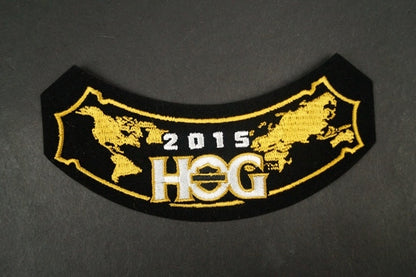 Patch Harley-Davidson Owners Group HOG 2015 World Map without hook and loop
