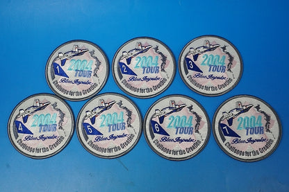 Patch JASDF Blue Impulse 2004 Tour Patches Units 7 piece Set without hook and loop