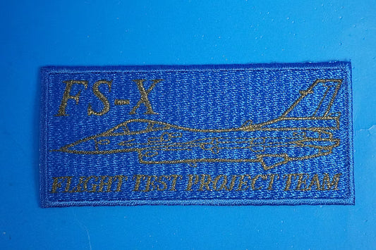 Patch JASDF FS-X Next Generation Support Fighter Plan Blue Square without hook and loop