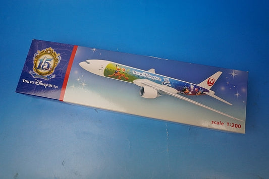 1:200 B777-200 JAL Tokyo DisneySea 15th Anniversary No Registration Number FAC-016999-16301 airplane moodel