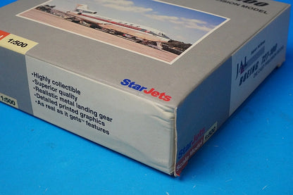 1:500 B727-100 JAL Old Tsurumaru livery Tone JA8307 StarJets airplane model