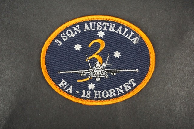 Patch USN US Navy 3rd Squadron F/A-18 Hornet Australia with hook and loop