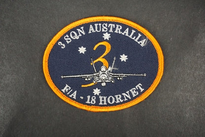 Patch USN US Navy 3rd Squadron F/A-18 Hornet Australia with hook and loop