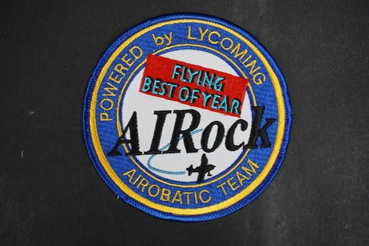 Patch UASF AIRock Flying Best of Year POWERED by LYCOMING without hook and loop
