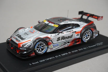 1:43 EBBRO 45382 Nissan S Road CRAFTSPORTS GT-R Super GT500 Rd.1 Okayama 2016 #46