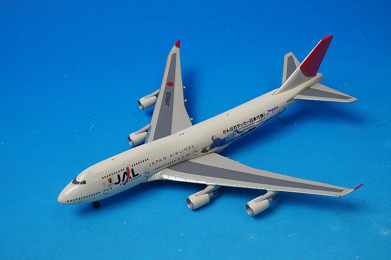 1:400 JAL Boeing 747-446 "Go Japan National Soccer Team" JA8909 10056 Phoenix airplane model
