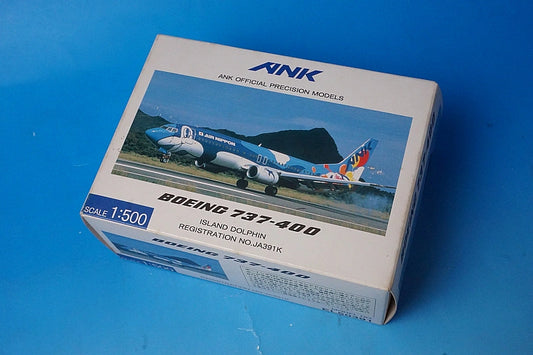 1:500 B737-400 ANK Island Dolphin JA391K EL50391 ANK airplane model