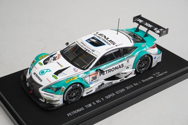 1:43 EBBRO 45264 Lexus Petronas Tom's RC F Super GT500 Rd.1 Okayama 2015 #36 model car