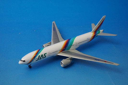 1:400 B777-200 JAS Japan Air System Rainbow Seven JA8977 55050 Dragon airplane model