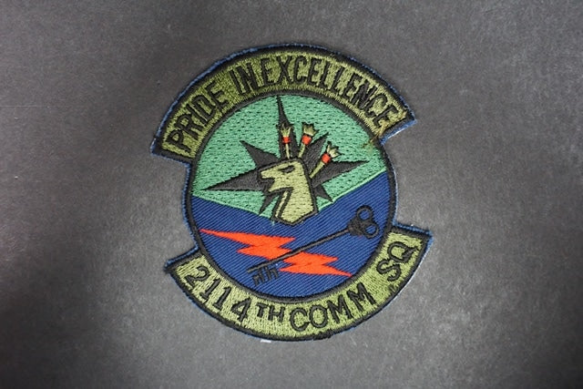 Patch 2114th COMM SQ PRIDE IN EXCELLENCE without hook and loop