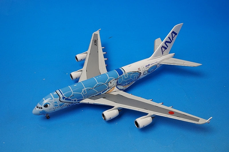 1:400 A380-841 ANA FLYING HONU ANA blue with WiFi radome gear JA381A NH40099 ANA