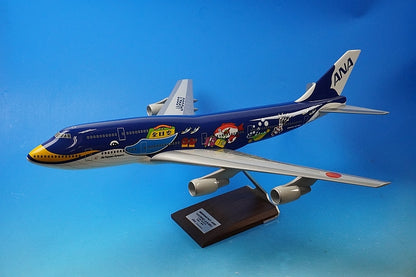 1:100 B747-400 ANA Marine Jumbo JA8963 PACMIN airplane model