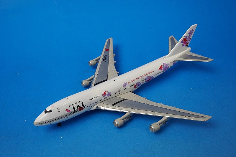 1:400 B747-200 JAL Resort Purple JA8141 Phoenix airplane model