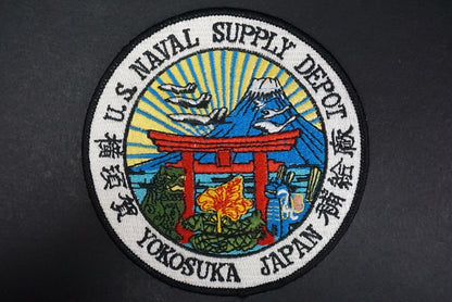 Patch YOKOSUKA JAPAN U.S. NEVAL SUPPLY DEPOT without hook and loop