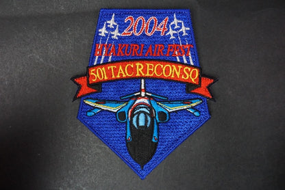 Patch JASDF 501st TAC RECON SQ Hyakuri Air Fest 2004 with hook and loop