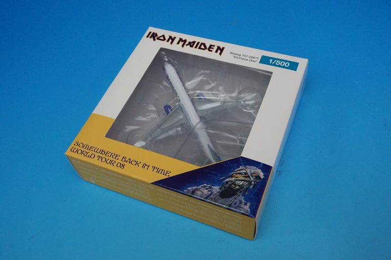 535250 Herpa 1:500 B757-200 Astraeus Iron Maiden Ed Force One 2008 G-OJIB