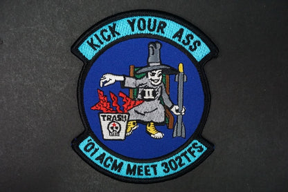 Patch JASDF 302TFS ACM MEET 2001 KICK YOUR ASS without hook and loop