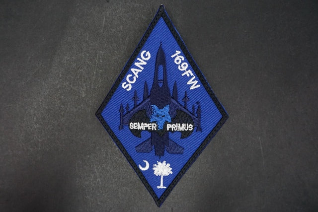 Patch USAF 169FW SCANG SEMPER PROMUS with hook and loop