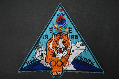 Patch USN CVW-9 9th Carrier Air Wing CVN-68 1988 Seoul Olympics without hook and loop