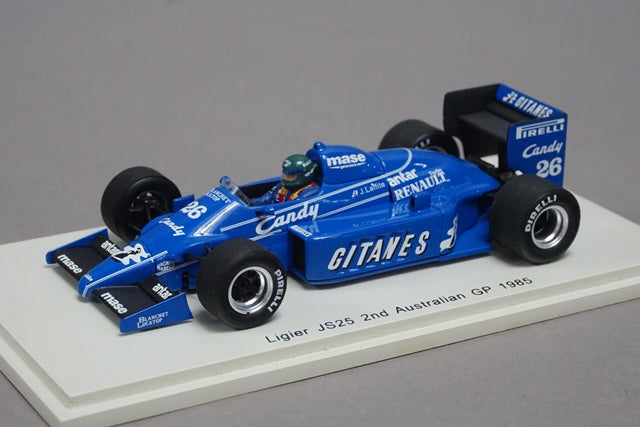 1:43 SPARK S3973 Ligier JS25 Australian GP 1985 #26 Jacques Laffite