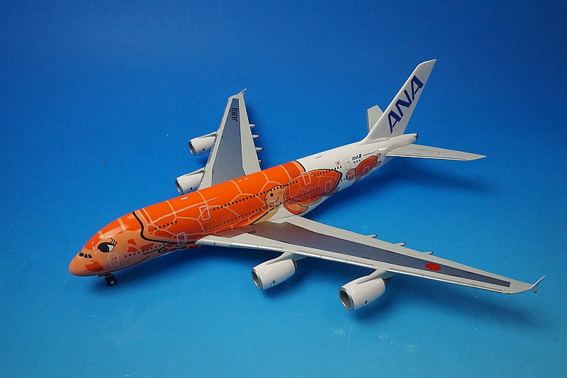 1:200 A380-841 ANA FLYING HONU ANA Sunset Orange with WiFi Radome Gear JA383A NH20184 ANA