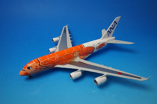 1:200 A380-841 ANA FLYING HONU ANA Sunset Orange with WiFi Radome Gear JA383A NH20184 ANA