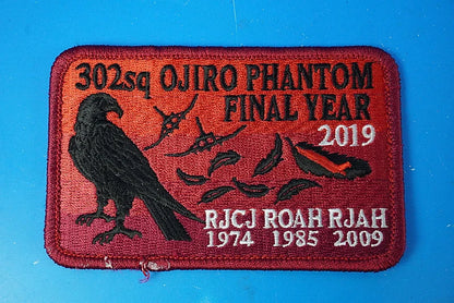 Patch JASDF 302nd Squadron White-tailed Eagle Hyakuri Air Base without hook and loop