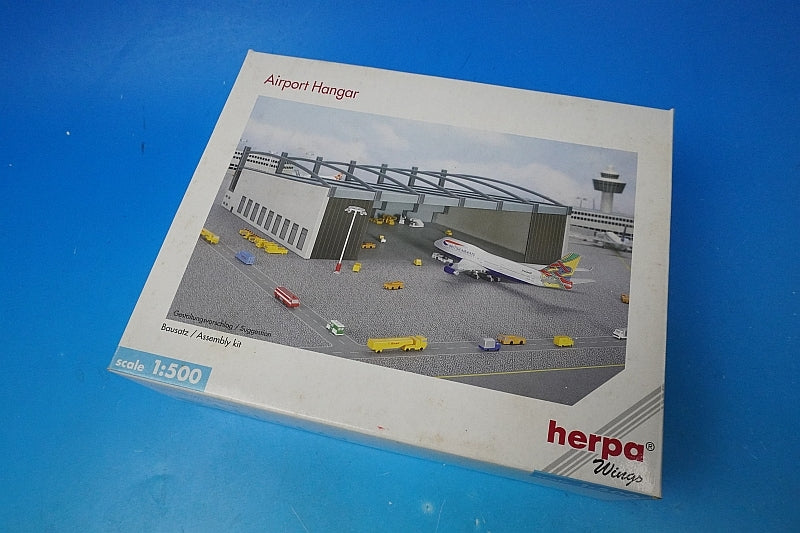 1:500 Airport Hangar Assembly Kit Diorama 519762 Herpa airplane model