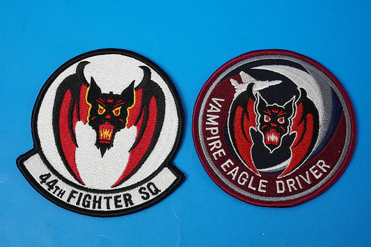 Patch USAF 44th Expeditionary Fighter Squadron Vampire Eagle Driver Patch (2 types, 2-piece set) without hook and loop