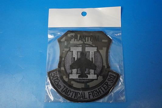 Patch JASDF F-4 Phantom 302nd Squadron Hyakuri Air Base Low Visibility Background Camouflage Pattern with hook and loop