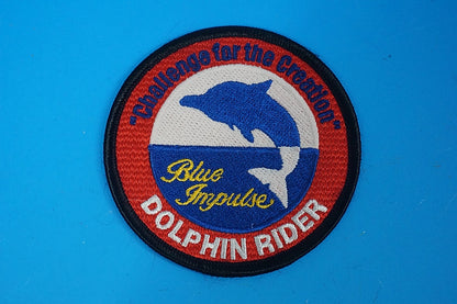 Patch JASDF Blue Impulse DOLPHIN RIDER Challenge for the Creation without hook and loop