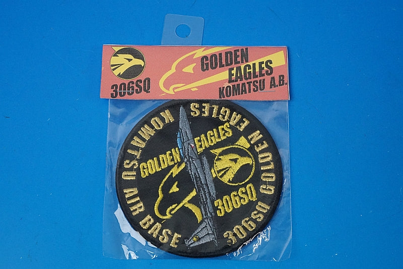 Patch JASDF F-15 GOLDEN EAGLES 306SQ Komatsu A.B. without hook and loop