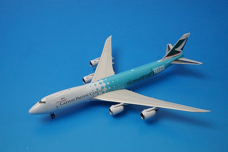 1:400 B747-8F Cathay Pacific Cargo Hong Kong Trader B-LJA *Metal stand included CX7478B Phoenix airplane model
